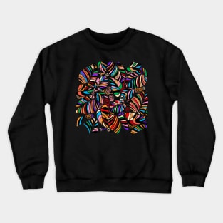 Summer Leaves Color Crewneck Sweatshirt